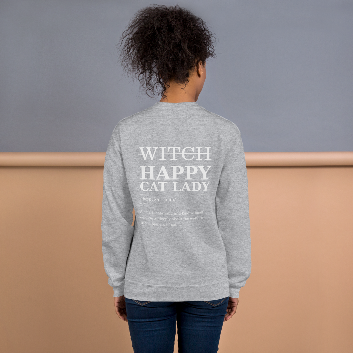 Happy Cat Lady Halloween 2026 Sweatshirt